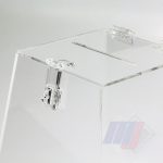 Urna Trapezoidal em Acrílico Cristal (Transparente)