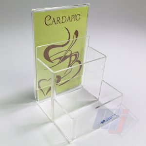 Display (galheteiro) de Mesa em Acrílico para Restaurantes e Lanchonetes