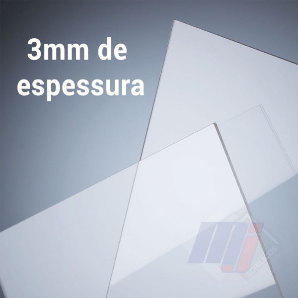 Chapa Acrílica Cristal - 3mm de espessura
